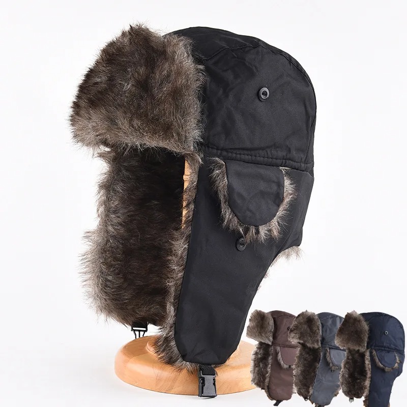 Winter Trapper Hat - Men'S Winter Trapper Hat with Ear