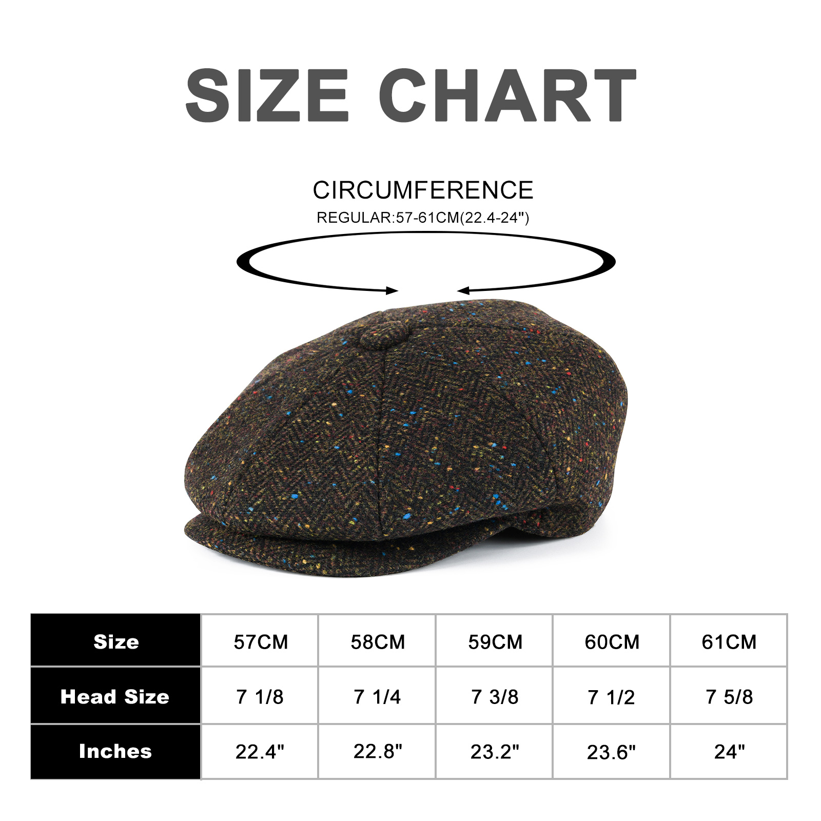 FEINION Men's Wool Blend Newsb - огляд і ціна Newsboy Cap Ivy