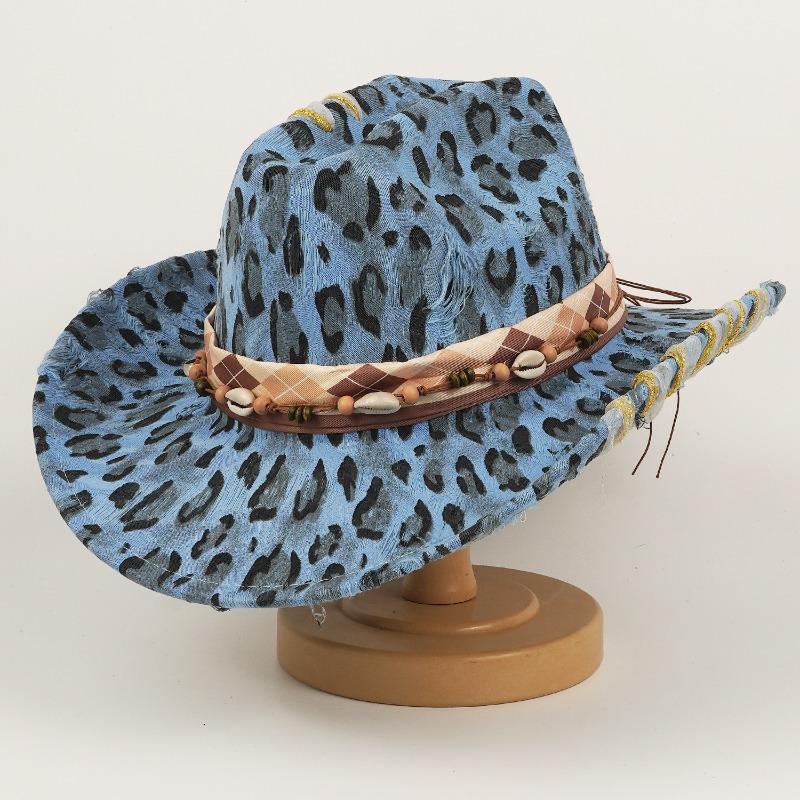 Leopard Print Western Cowboy H - огляд і ціна Cowboy Hat Straw