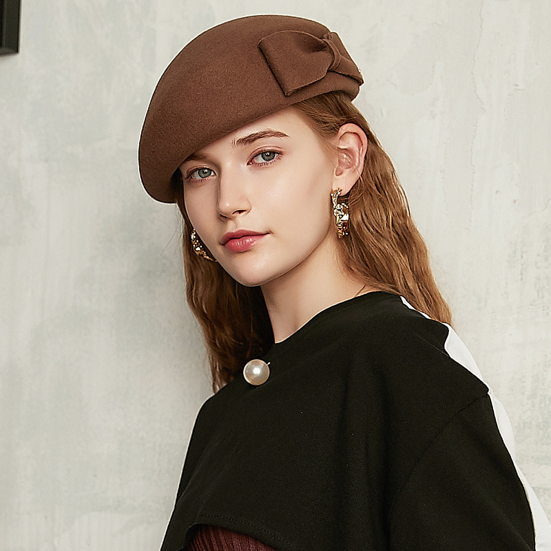 Elegant Berets Hat Women Autum - огляд і ціна Fedora Hat Wool