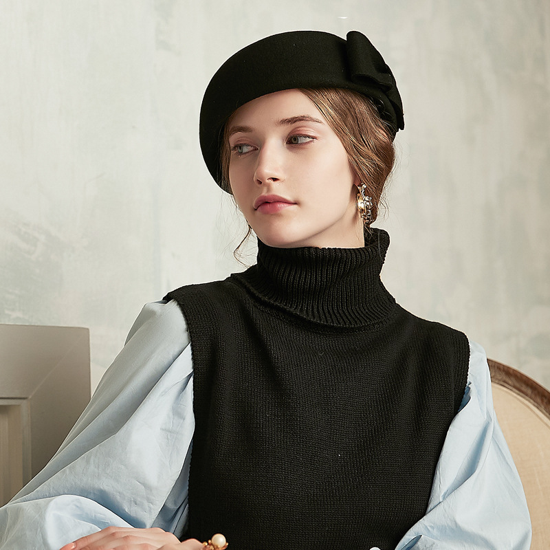 Elegant Berets Hat Women Autum - огляд і ціна Fedora Hat Wool