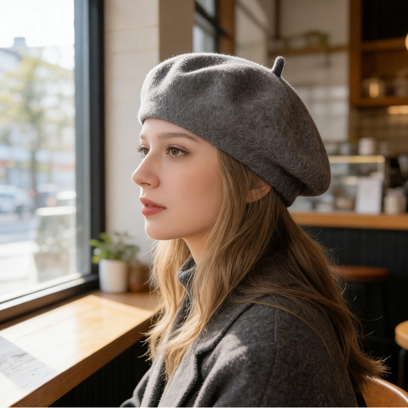 Women Classic Wool Beret Hat S - огляд і ціна Beret French Wool
