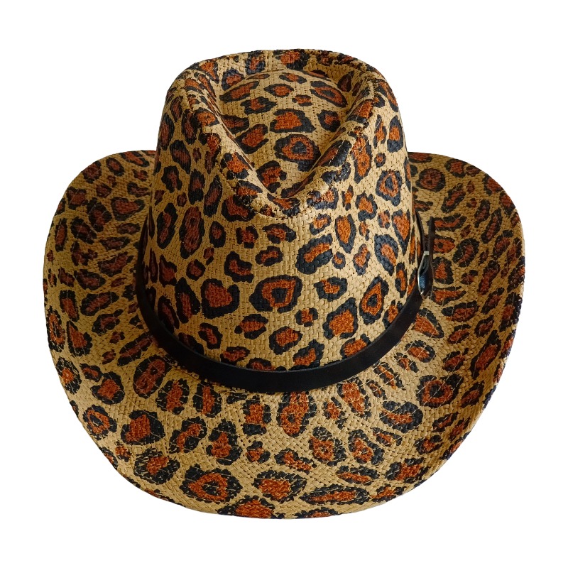 NEW Cowboy Hat Leopard print B - огляд і ціна Cowboy Hat Straw