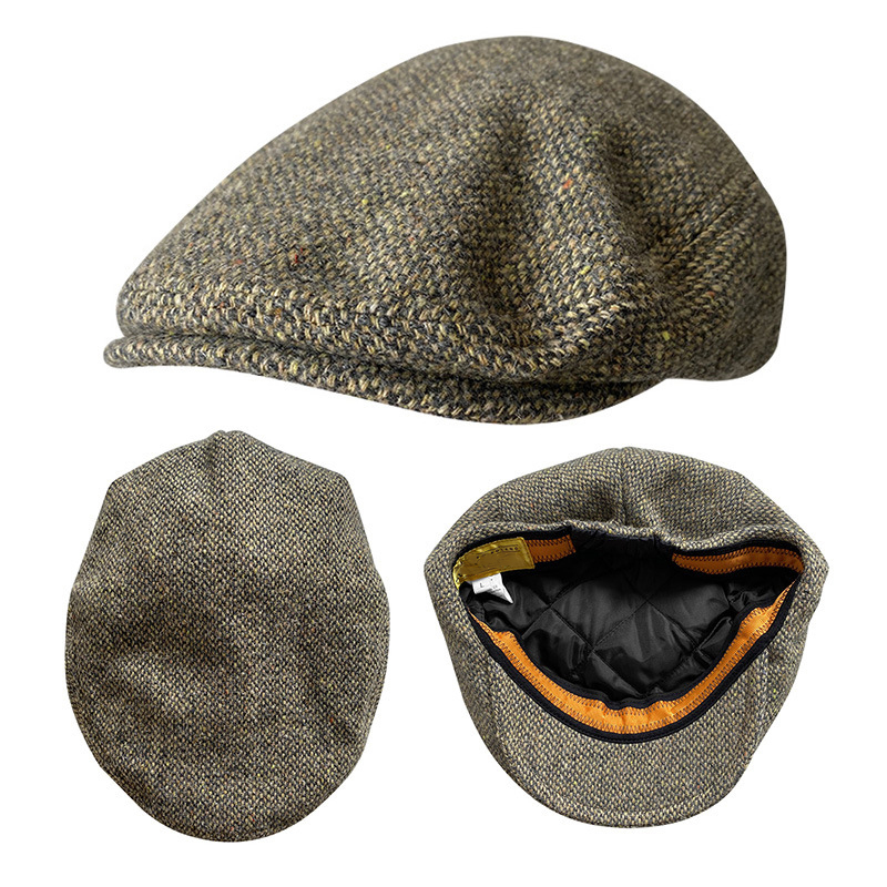 New Wool Flat Cap Men's Golf C - огляд і ціна Newsboy Cap Ivy