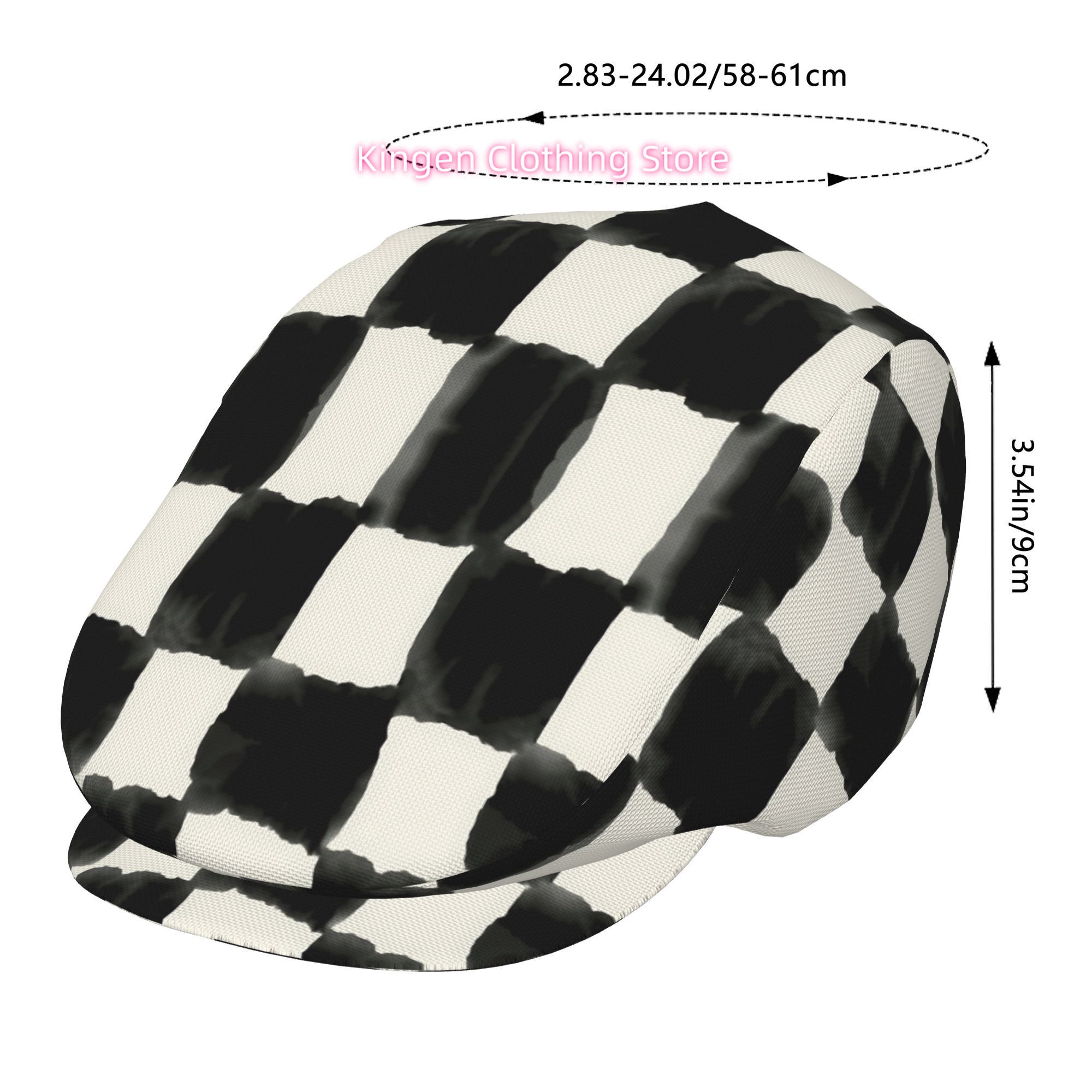 Ink Chessboard Men And Women A - огляд і ціна Newsboy Cap Ivy